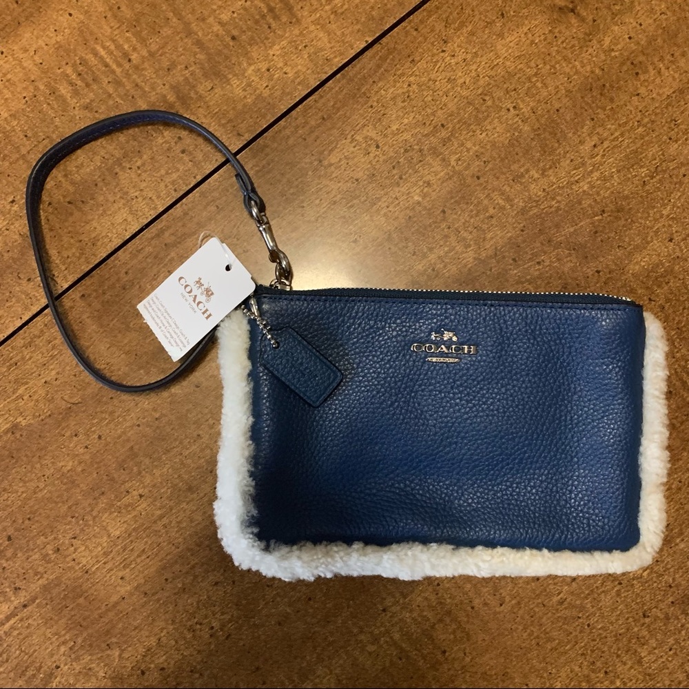 Coach Leather Wristlet